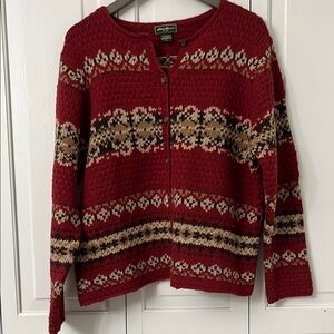 Eddie Bauer vintage lambswool cardigan